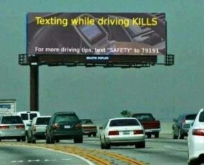 Texting While Driving Mixed Message
